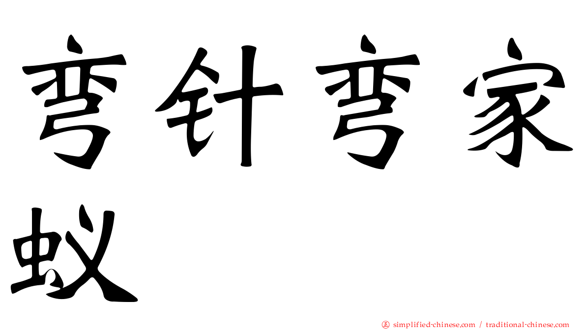 弯针弯家蚁