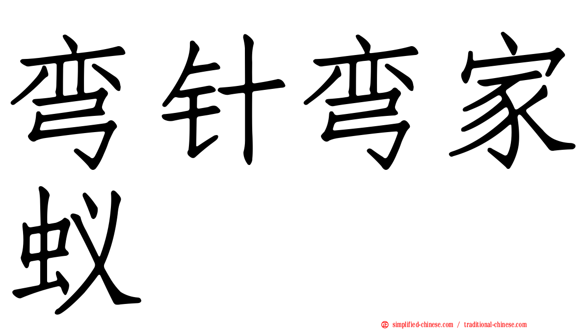 弯针弯家蚁