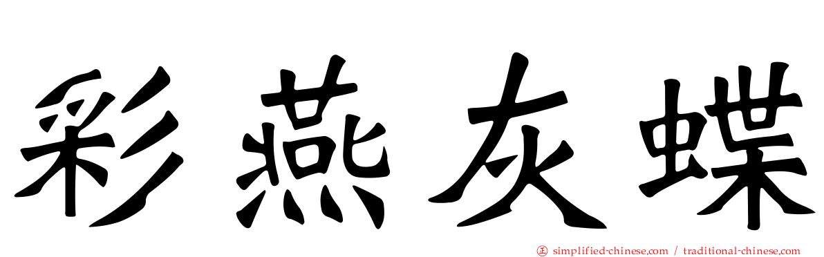 彩燕灰蝶