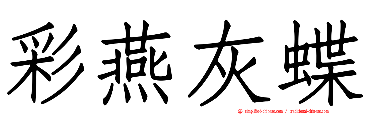 彩燕灰蝶