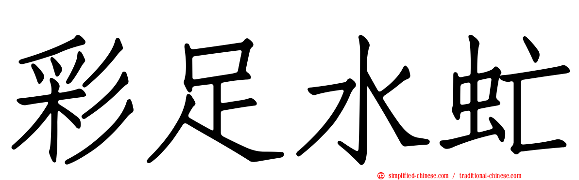 彩足水虻