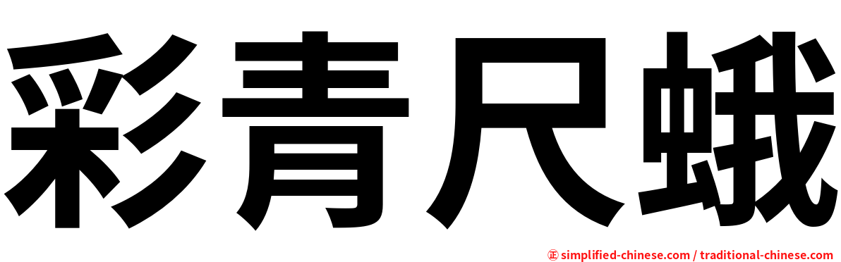 彩青尺蛾