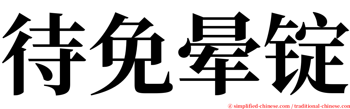 待免晕锭 serif font