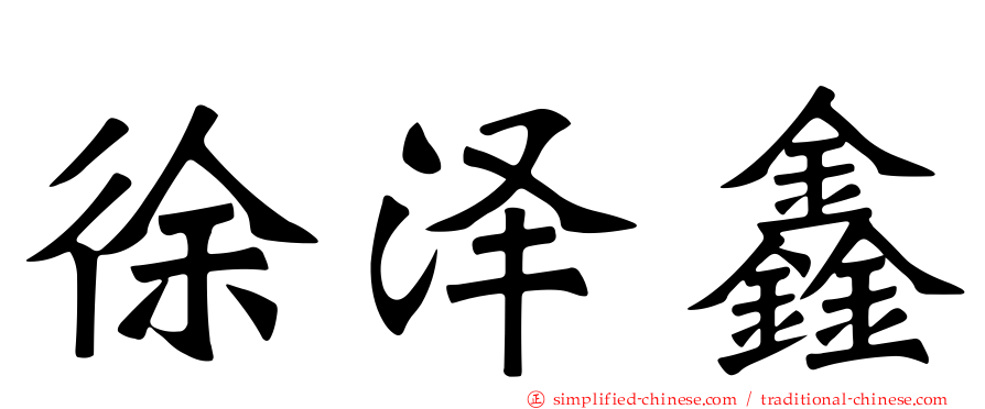 徐泽鑫