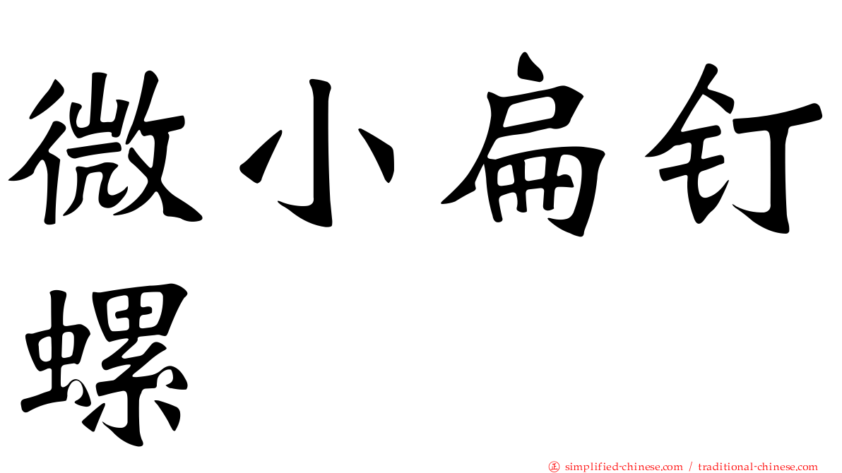 微小扁钉螺