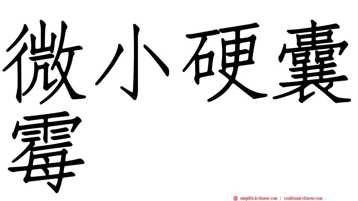 微小硬囊霉