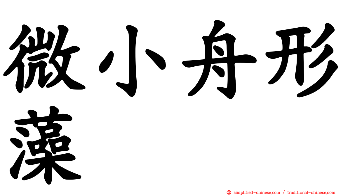 微小舟形藻