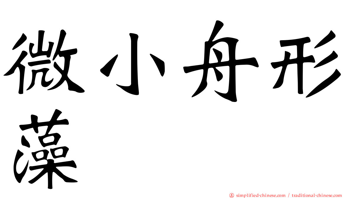微小舟形藻