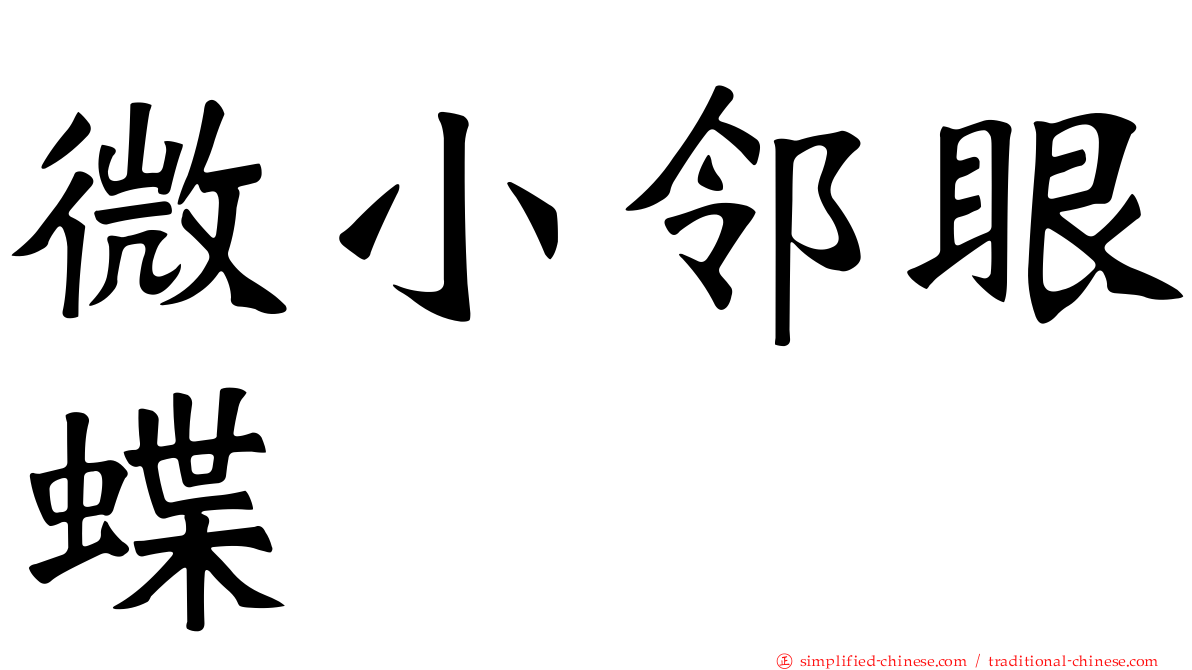 微小邻眼蝶