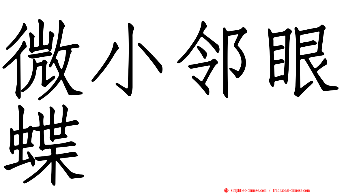 微小邻眼蝶