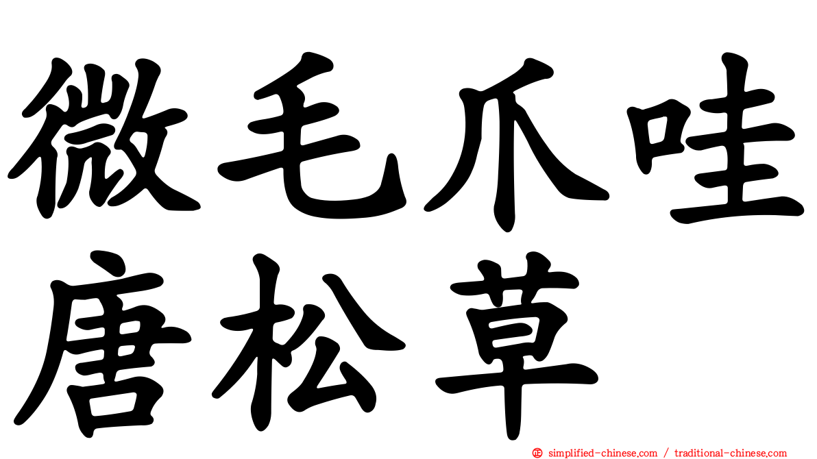 微毛爪哇唐松草