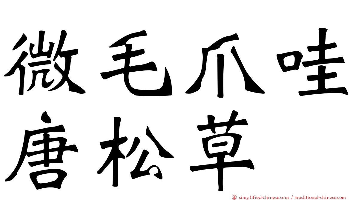 微毛爪哇唐松草