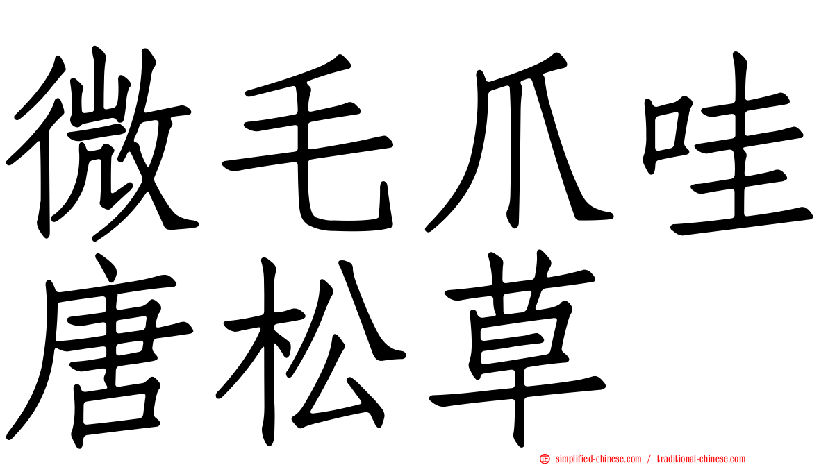 微毛爪哇唐松草