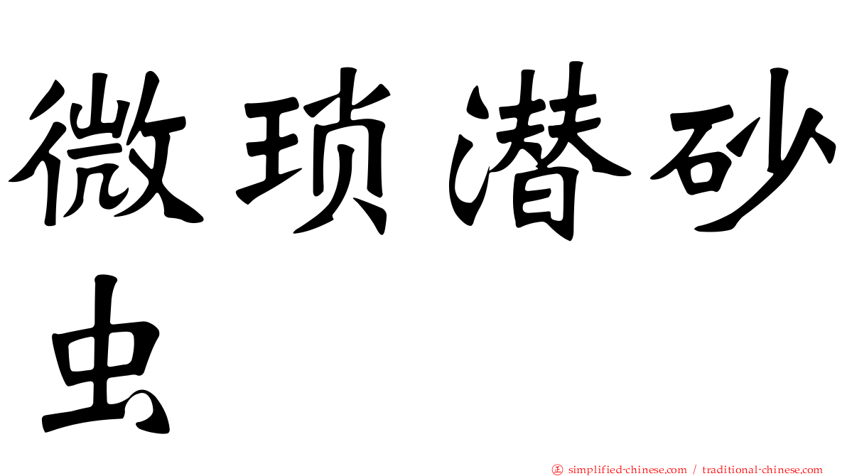 微琐潜砂虫