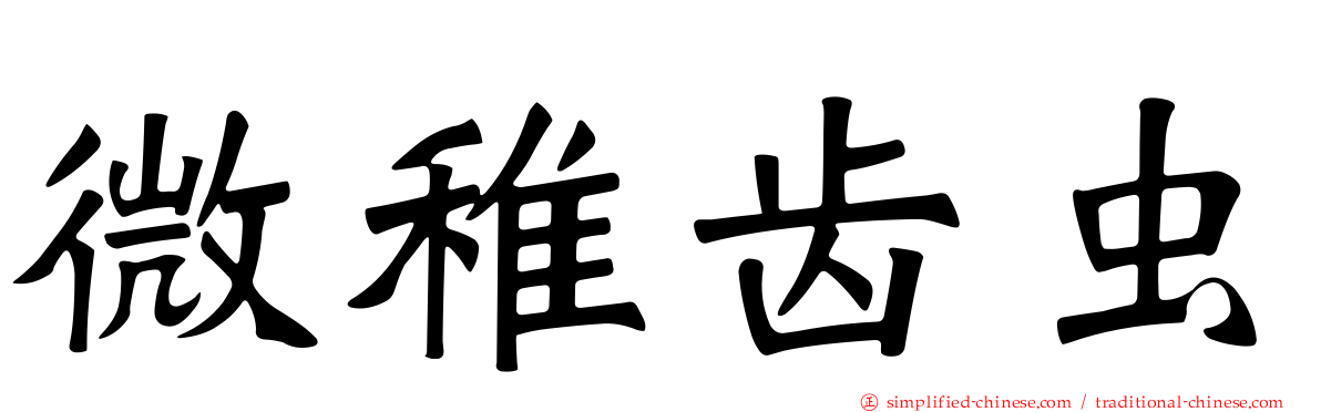 微稚齿虫