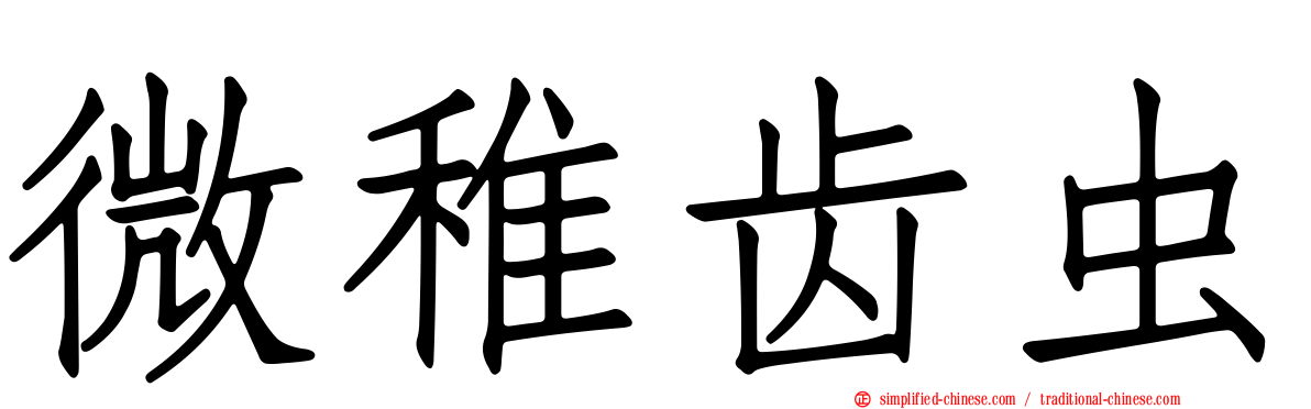 微稚齿虫