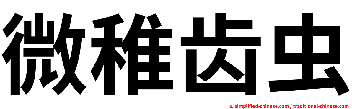 微稚齿虫