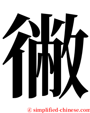 徶 serif font