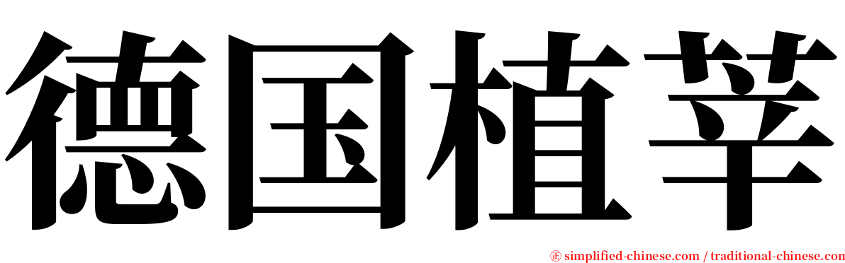 德国植莘 serif font