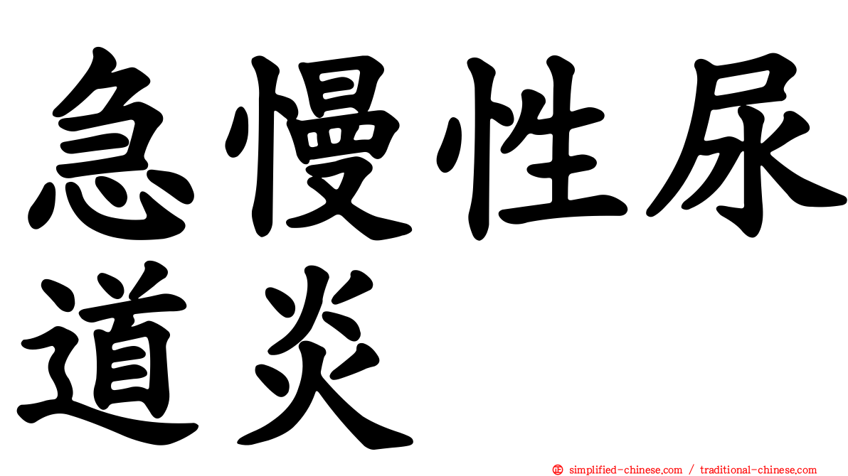 急慢性尿道炎