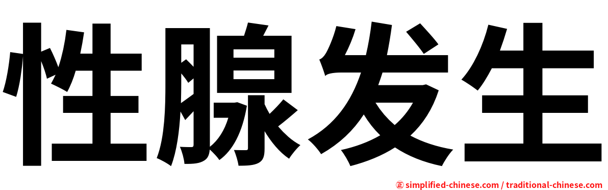 性腺发生