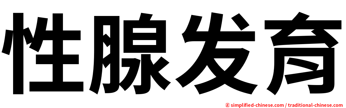性腺发育