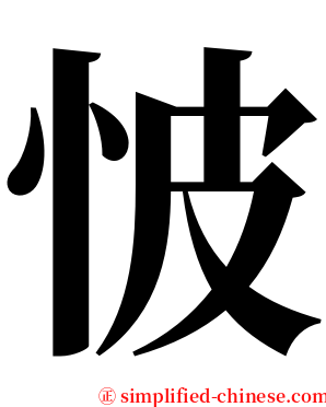 怶 serif font