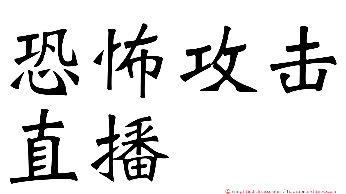 恐怖攻击直播