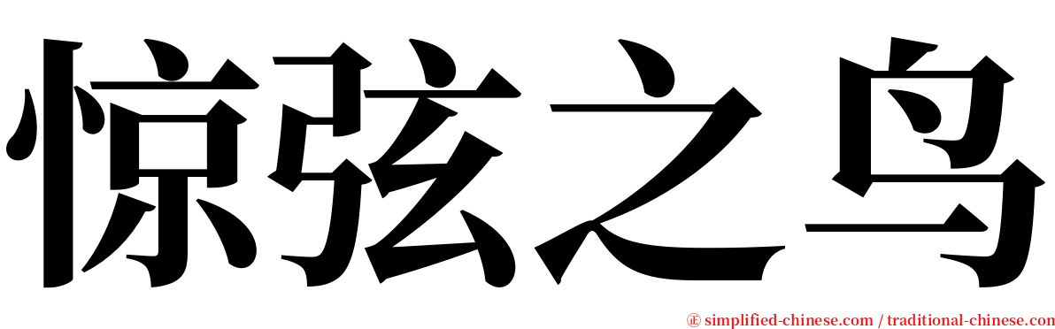 惊弦之鸟 serif font