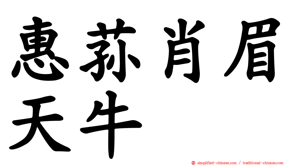 惠荪肖眉天牛