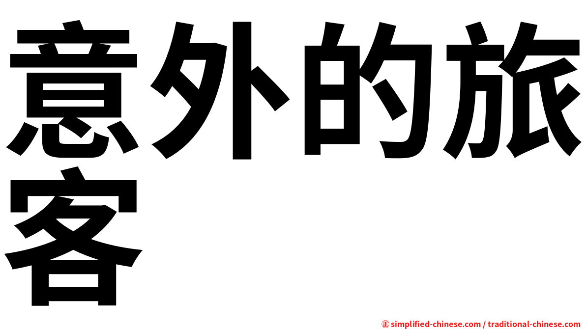 意外的旅客