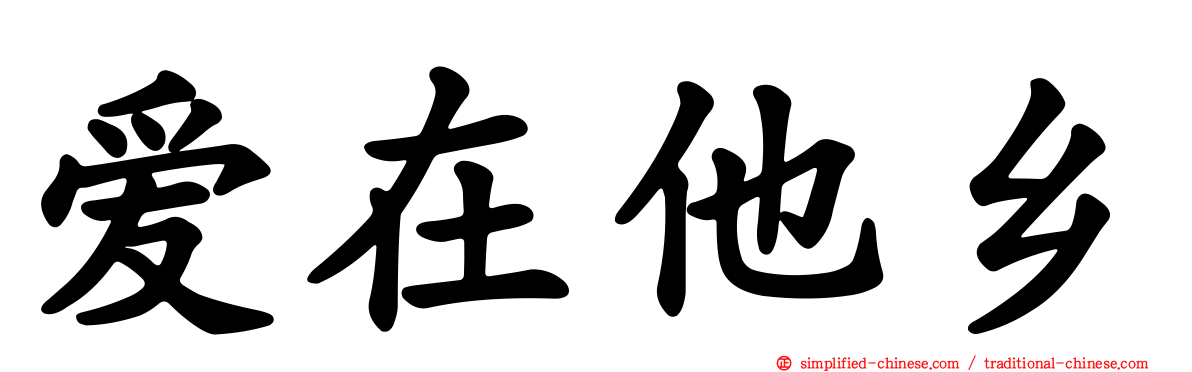 爱在他乡