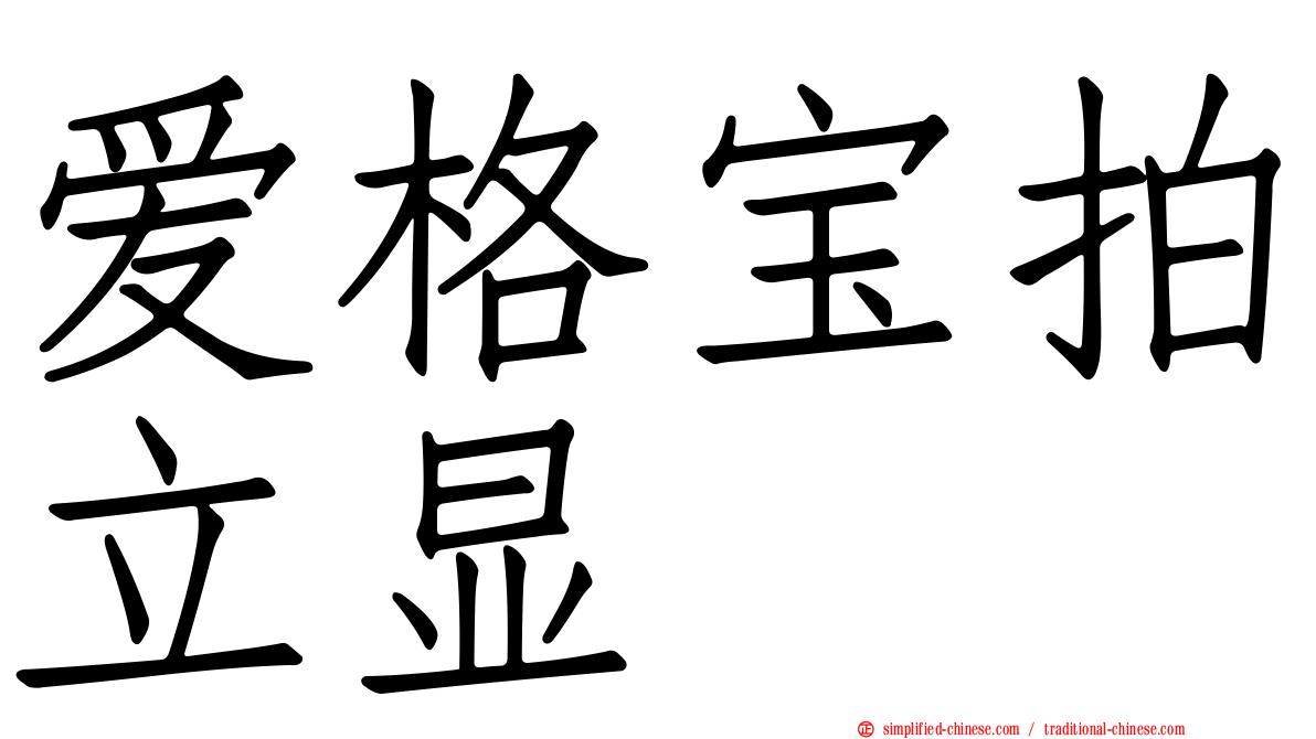 爱格宝拍立显