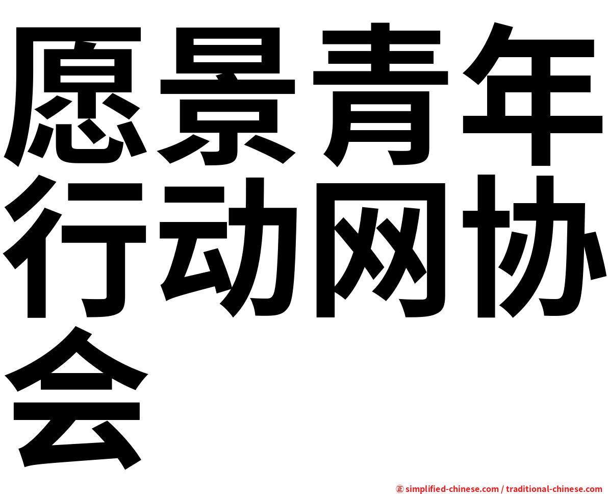 愿景青年行动网协会