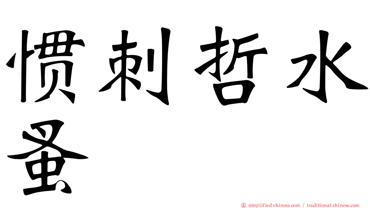 惯刺哲水蚤