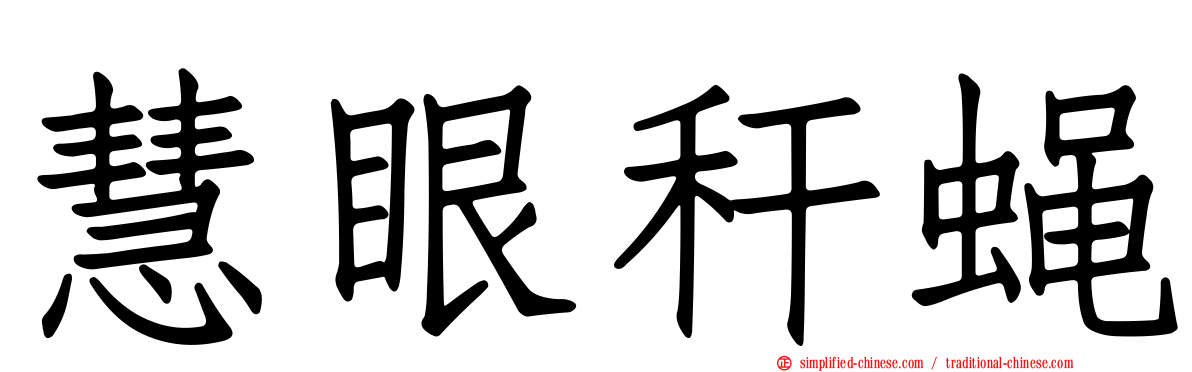 慧眼秆蝇