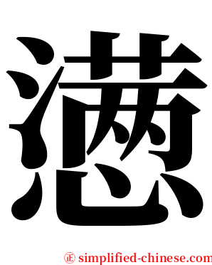 懑 serif font