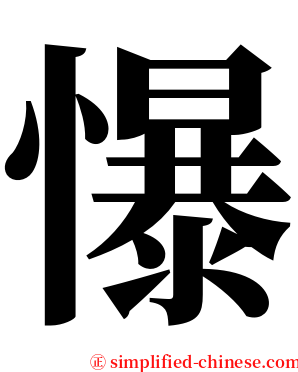 懪 serif font