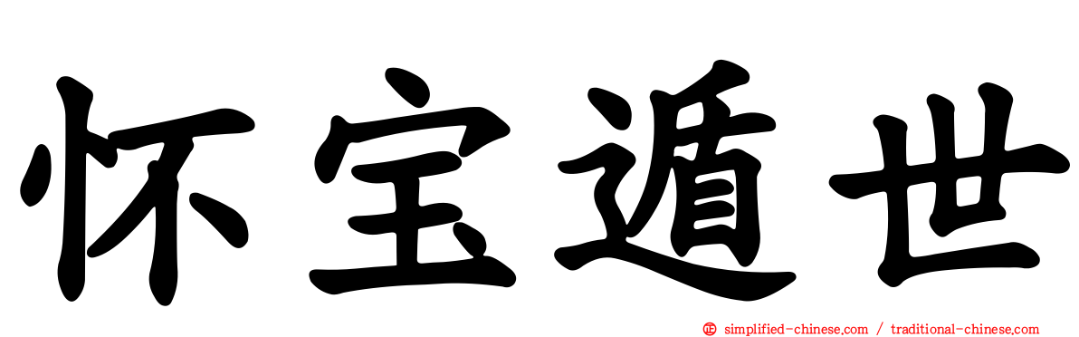 怀宝遁世