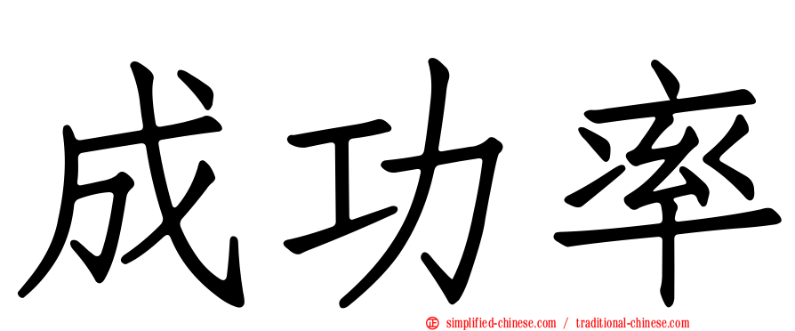 成功率