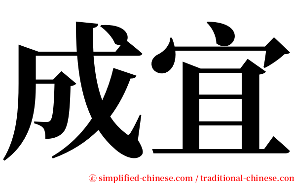 成宜 serif font