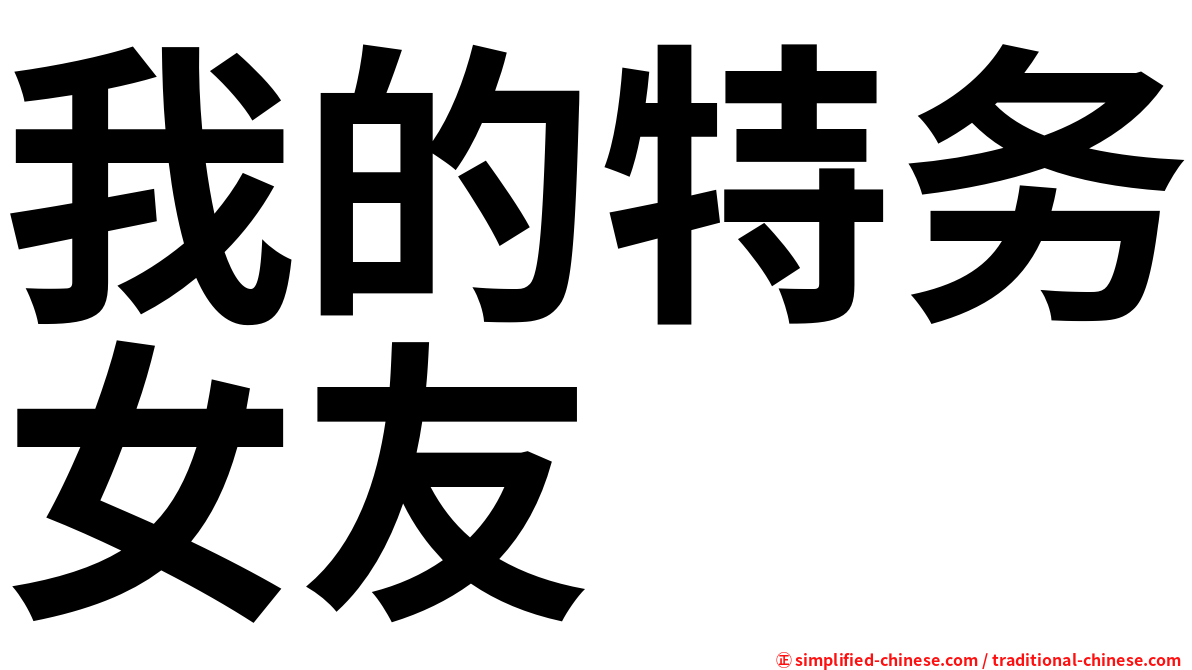 我的特务女友