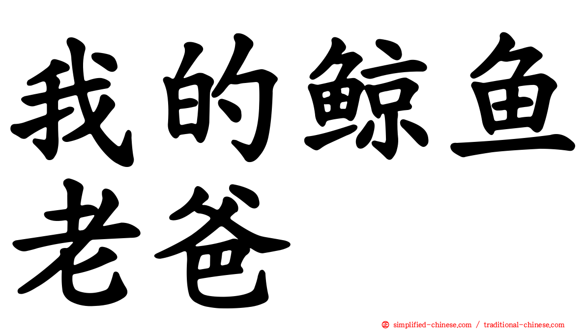 我的鲸鱼老爸