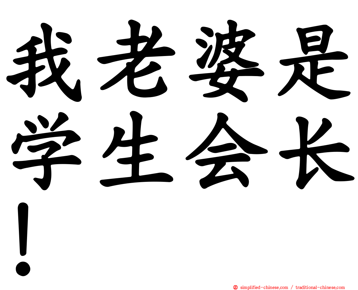 我老婆是学生会长！