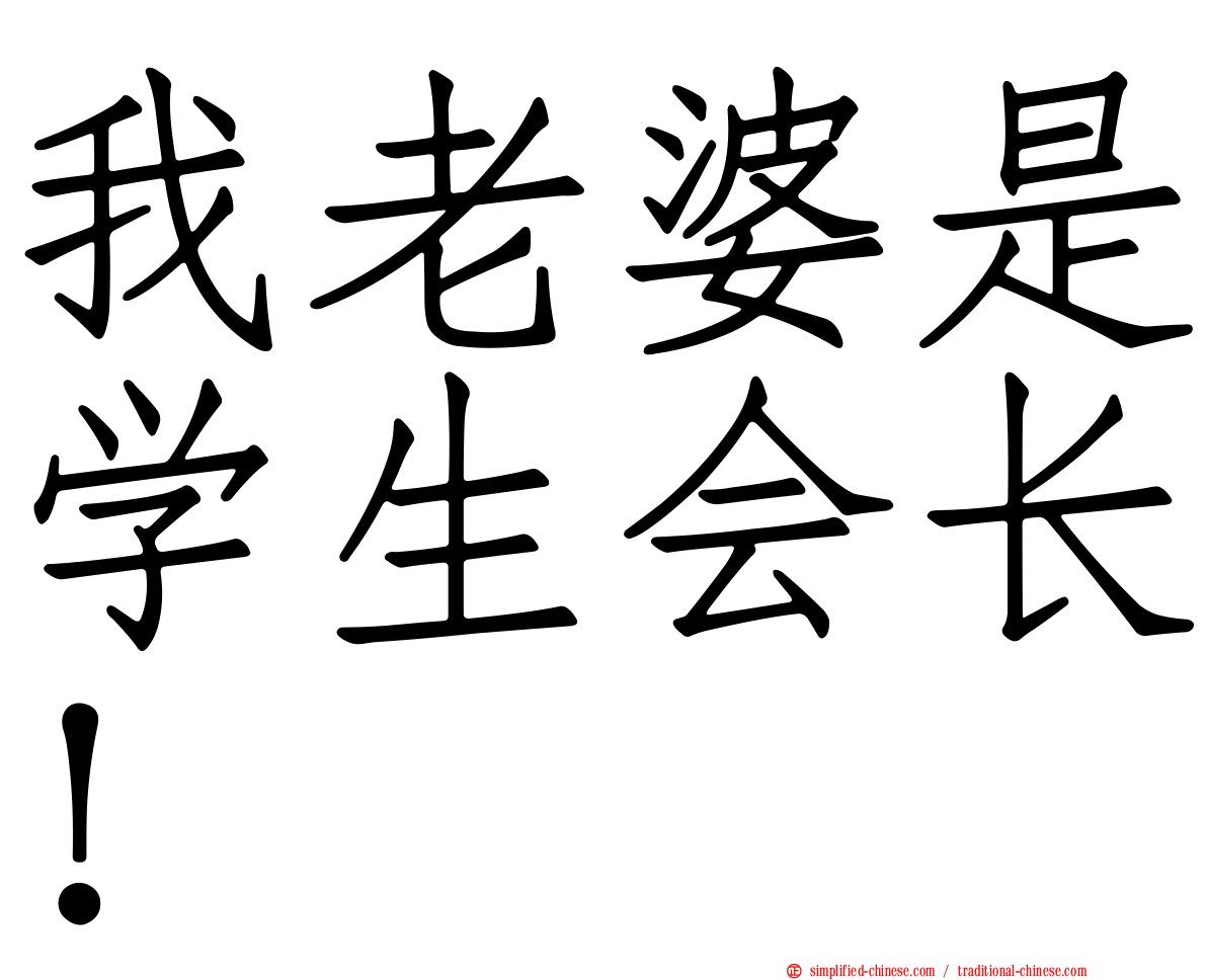 我老婆是学生会长！