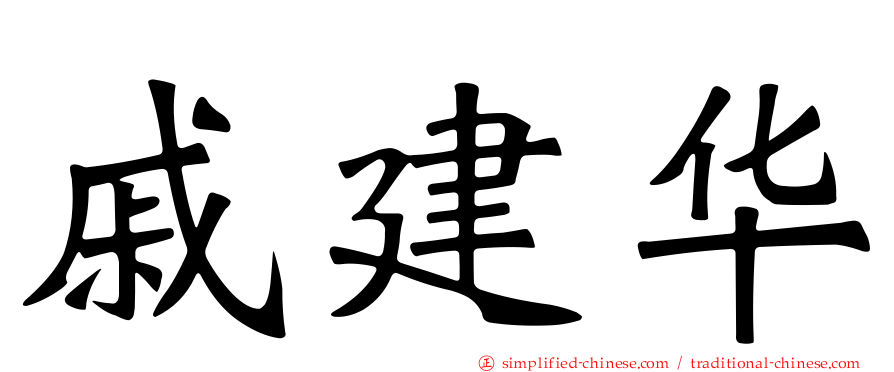 戚建华