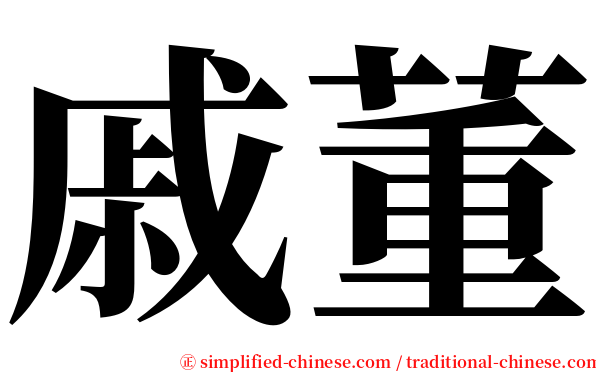 戚董 serif font