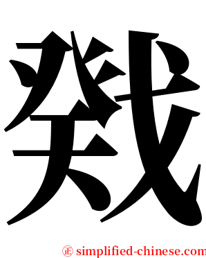 戣 serif font