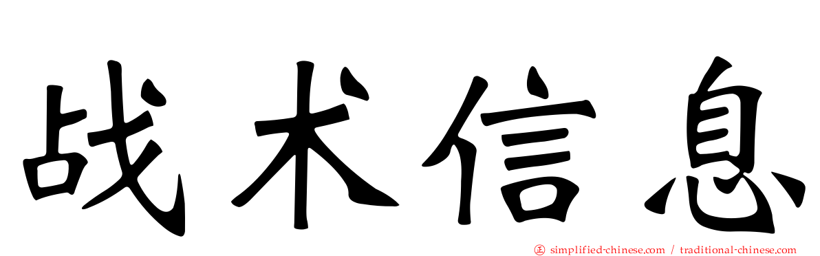 战术信息