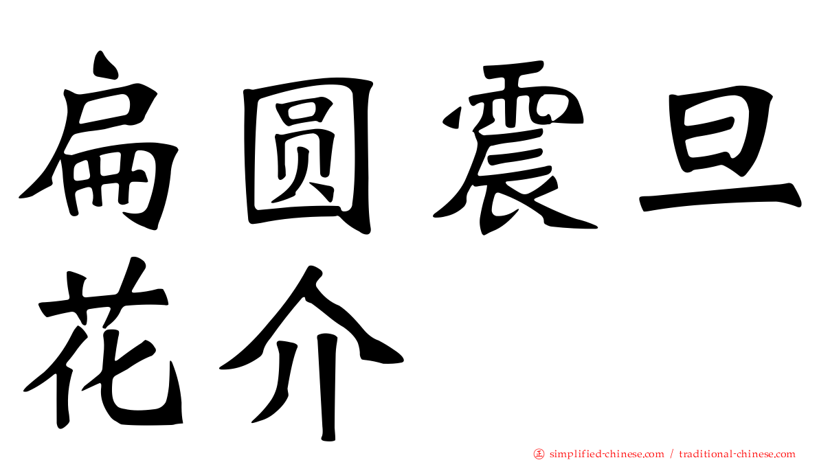 扁圆震旦花介